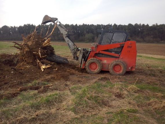 Odstranění pařezů a srovnání terénu – Staré Město